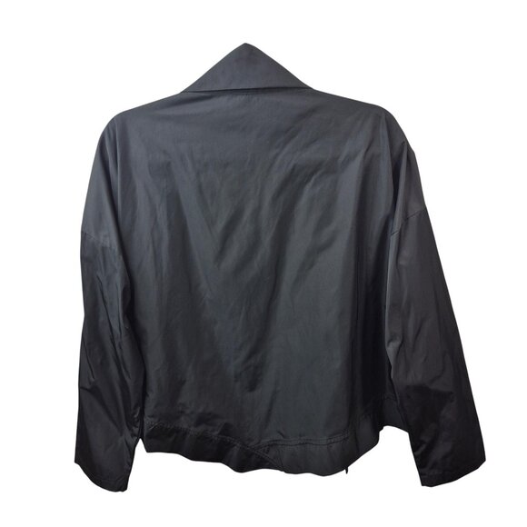 Planet by Lauren G Jacket Womens One Size Black Cropped Asymmetrical Lightweight - Picture 5 of 8